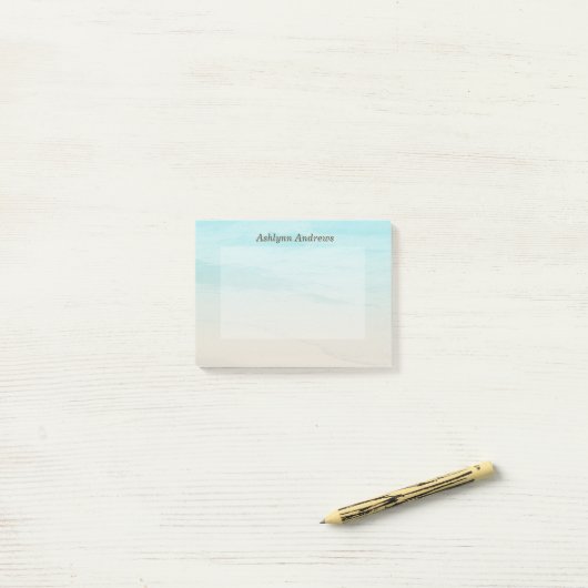 Aangepast strand post-it® notes (Op bureau)