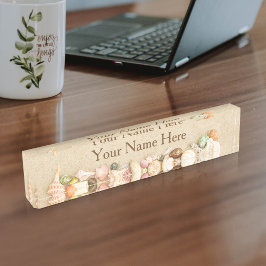 Aangepast strand zand met zeeschells Name Bord Naambordje