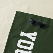 Aangepast stranddoekcadeau voor cricketspeler strandlaken (In situ)