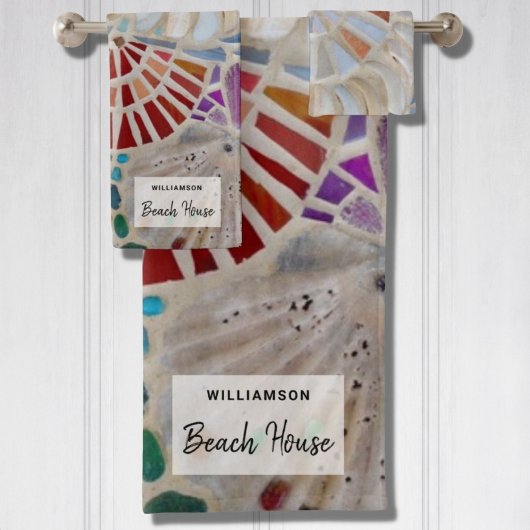 Aangepast strandhuis bad handdoek
