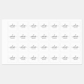 Aangepast strijklabel voor de ambachtsman labels (Vel)