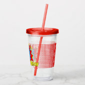Aangepast  stripboek Pop Art Style BAM! Acryl Drinkbeker (Achterkant)