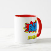 Aangepast  stripboek Pop Art Style BAM! Mok (Voorkant rechts)