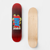Aangepast stripboek Pop Art Style BAM! Persoonlijk Skateboard (Voorkant)