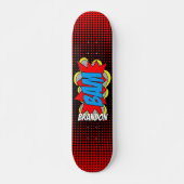 Aangepast stripboek Pop Art Style BAM! Persoonlijk Skateboard (Voorkant)
