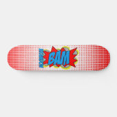 Aangepast  stripboek Pop Art Style BAM! Persoonlijk Skateboard (Horizontaal)