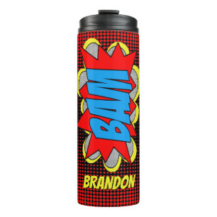 Aangepast  stripboek Pop Art Style BAM! Thermosbeker