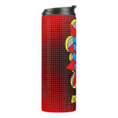 Aangepast stripboek Pop Art Style BAM! Thermosbeker (Gedraaid links)