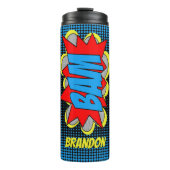Aangepast  stripboek Pop Art Style BAM! Thermosbeker (Voorkant)