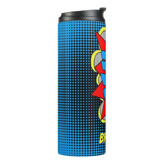 Aangepast stripboek Pop Art Style BAM! Thermosbeker (Gedraaid links)