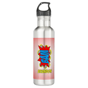 Aangepast  stripboek Pop Art Style BAM! Waterfles