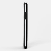 Aangepast stripeswitMonogram zwart en wit Case-Mate iPhone Case (Achterkant/rechts)