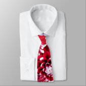 aangepast stropdas abstract roze witte bloemen (Gebonden)