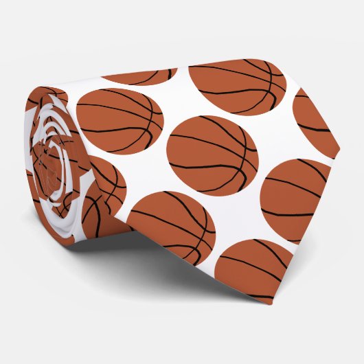 Aangepast Stropdas Basketball (Opgerold)