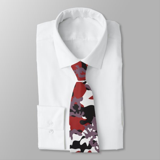 Aangepast Stropdas Rode Camo (Gebonden)