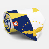 Aangepast Stropdas voor de vlag van Azoren (Opgerold)