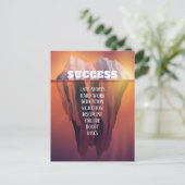 Aangepast succes Iceberg Motivatie Briefkaart (Staand voorkant)