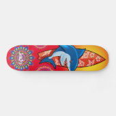 Aangepast surf mandala skateboard voor zomerhaaien (Horizontaal)