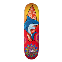 Aangepast surf mandala skateboard voor zomerhaaien