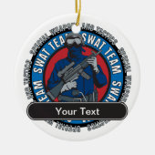 Aangepast SWAT-team Keramisch Ornament (Voorkant)