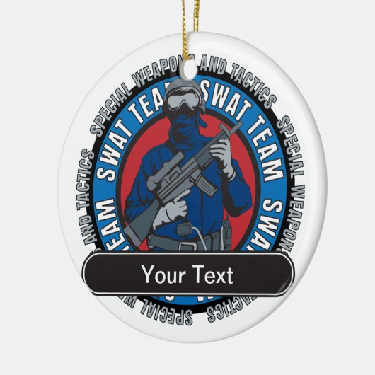 Aangepast SWAT-team Keramisch Ornament (Links)