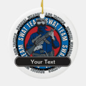 Aangepast SWAT-team Keramisch Ornament (Achterkant)