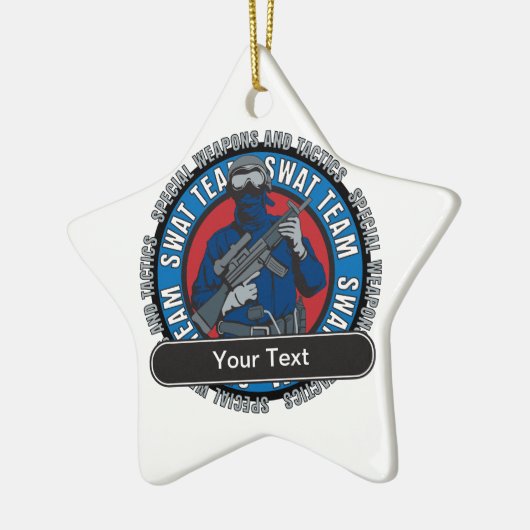 Aangepast SWAT-team Keramisch Ornament (Links)