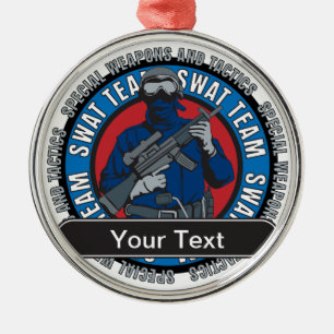 Aangepast SWAT-team Metalen Ornament