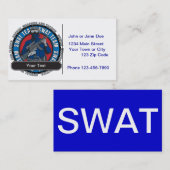 Aangepast SWAT-team Visitekaartje (Voorkant / Achterkant)