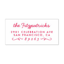 Aangepast Sweet Script Achternaam Retouradres