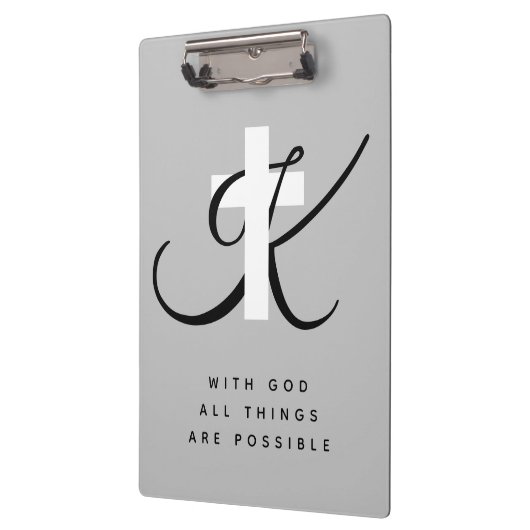 Aangepast symbool voor Christelijk geloof op monog Klembord (Links)