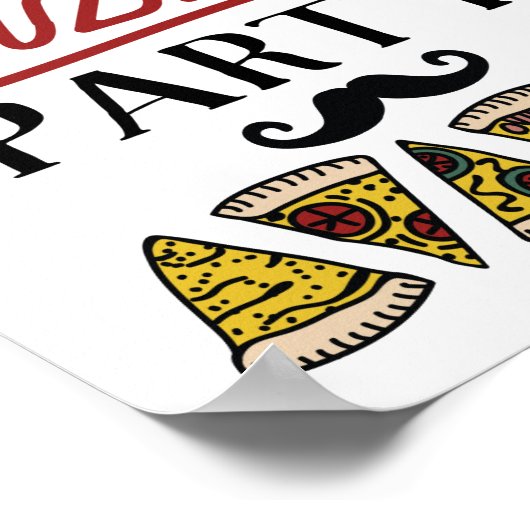 Aangepast symbool voor speciale feestdag poster (Hoek)