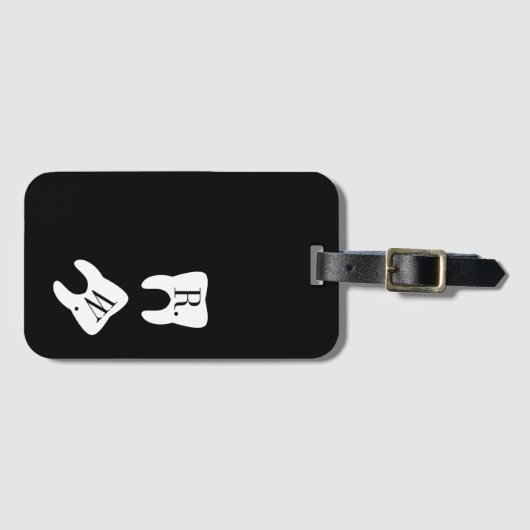 Aangepast symbool voor theidscymbool in eerste ins bagagelabel (Voorkant (horizontaal))