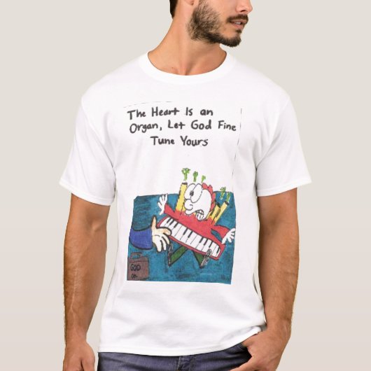 Aangepast T-shirt met grappige kerkborden (Voorkant)