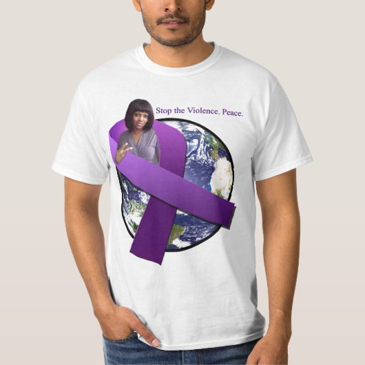 Aangepast T-shirt (preventie huiselijk geweld) (Voorkant)