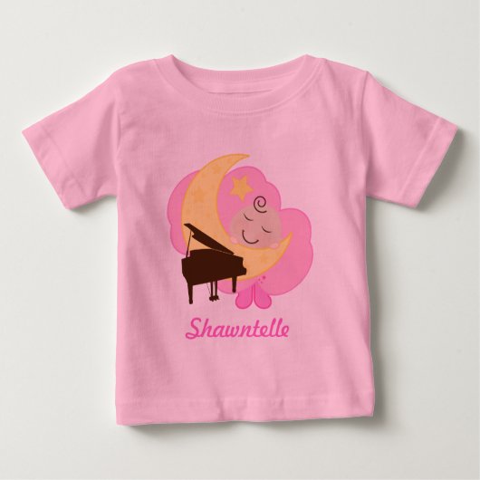 Aangepast t-shirt voor toekomstig Piano Player-bab (Voorkant)