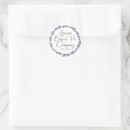 Aangepast taartlabel 2 ronde sticker (Tas)