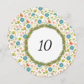 Aangepast tabelnummer grote tuin kaart (Voorkant / Achterkant)