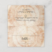 Aangepast tabelnummer Woestijnhuwelijk Plaatskaartje (Buitenkant ongevouwen)