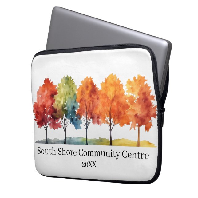 Aangepast tablet Sleeve – Autumn Tree Design (Voorkant Links)