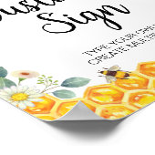 Aangepast Tafelteken voor bijen Poster (Hoek)