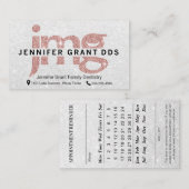 Aangepast tandarts Logo JMG Afsprakenkaartje (Voorkant / Achterkant)