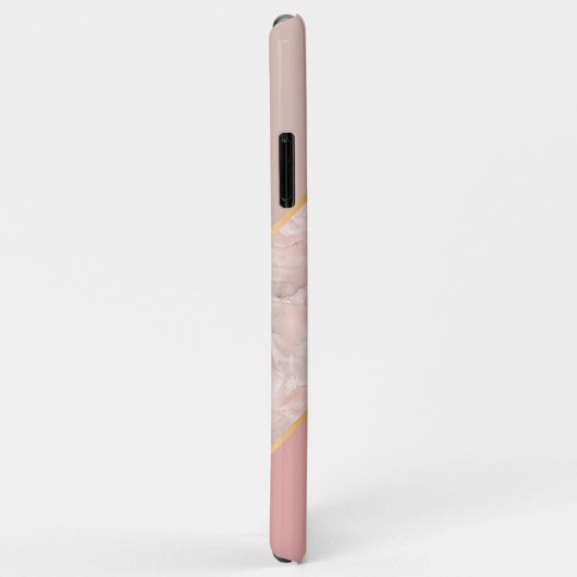 Aangepast tapmauve Roos met blindroze marmer Case-Mate iPhone Case (Achterkant/rechts)