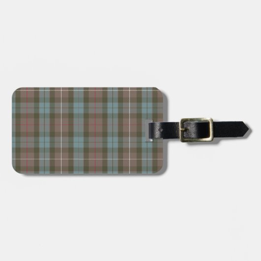 Aangepast Tartan Bagagelabel (Voorkant horizontaal)