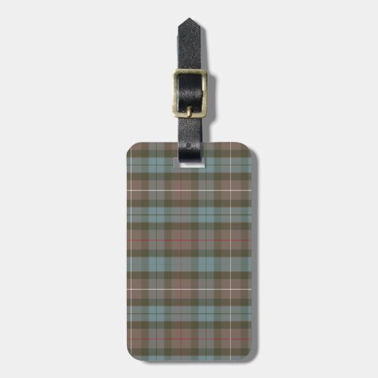 Aangepast Tartan Bagagelabel (Voorkant verticaal)