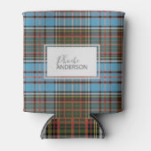 Aangepast Tartan Clan Anderson Pset Light Blue Blikjeskoeler (Voorkant)