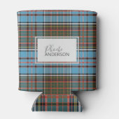 Aangepast Tartan Clan Anderson Pset Light Blue Blikjeskoeler (Achterkant)