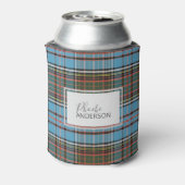 Aangepast Tartan Clan Anderson Pset Light Blue Blikjeskoeler (Blikje Achterkant)