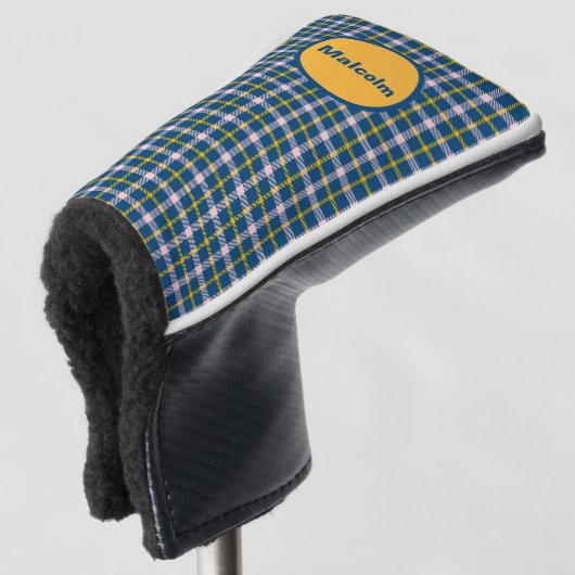 Aangepast Tartan Golf Putter Hoesje Golfheadcover (3/4 voorkant)