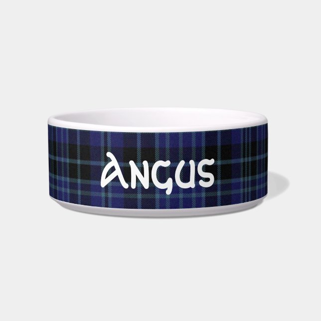 Aangepast Tartan Pset Bowl Voerbakje (Voorkant)